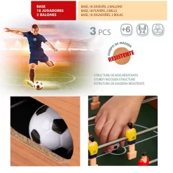 Futbolín Madera Sobremesa -Juguetería color baby futbolin madera sobremesa 2
