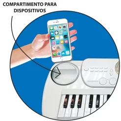 Teclado Electrónico Disco Con Taburete -Juguetería deqube teclado electronico disco con taburete 3