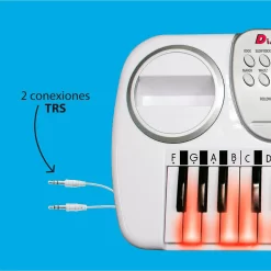 Teclado Electrónico Disco Con Taburete -Juguetería deqube teclado electronico disco con taburete 6