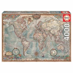 Puzzle 4000 Piezas El Mundo Mapa Politico
