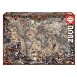 Puzzle De Madera 2000 Piezas Mapa De Piratas