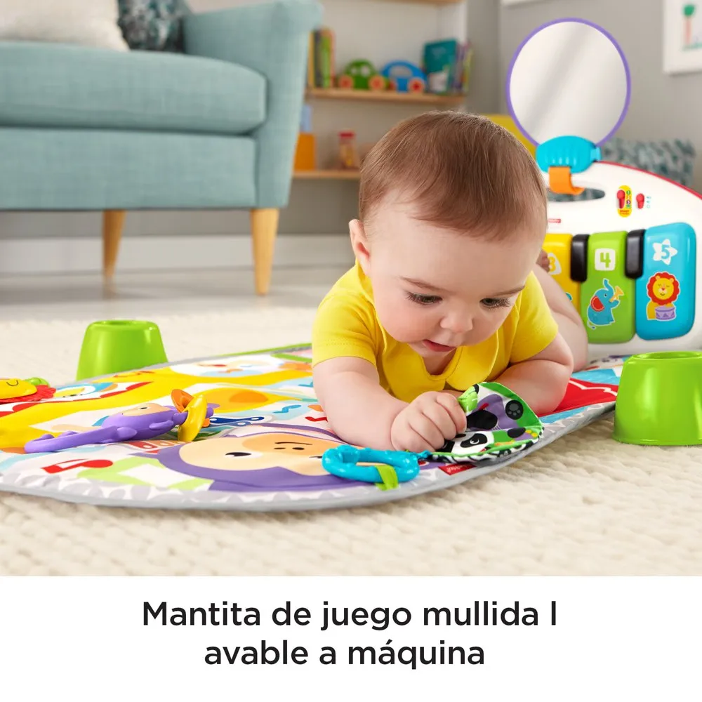 Fisher Price Gimnasio Piano Pataditas Superaprendizaje Manta De Juego 4 Fisher Price Gimnasio Piano Pataditas Superaprendizaje Manta De Juego - Imagen 4