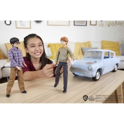 Harry Potter Figura Harry Y Ron Con Coche Volador -Juguetería harry potter figura harry y ron con coche volador 4