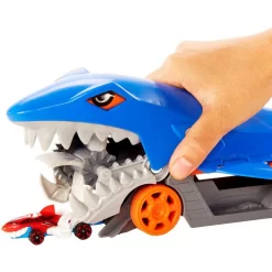Hot Wheels Tiburón Mastica Coches Guarda Y Transporta Hasta 5 Coches De Juguete Die-Casts -Juguetería hot wheels tiburon mastica coches guarda y transporta hasta 5 coches de juguete die casts 3