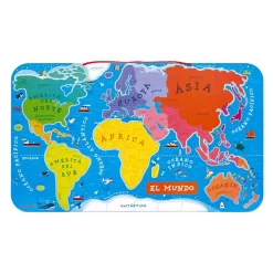 Janod Magnetic World Map Puzzle Spanish Version -Juguetería janod magnetic world map puzzle spanish version 2
