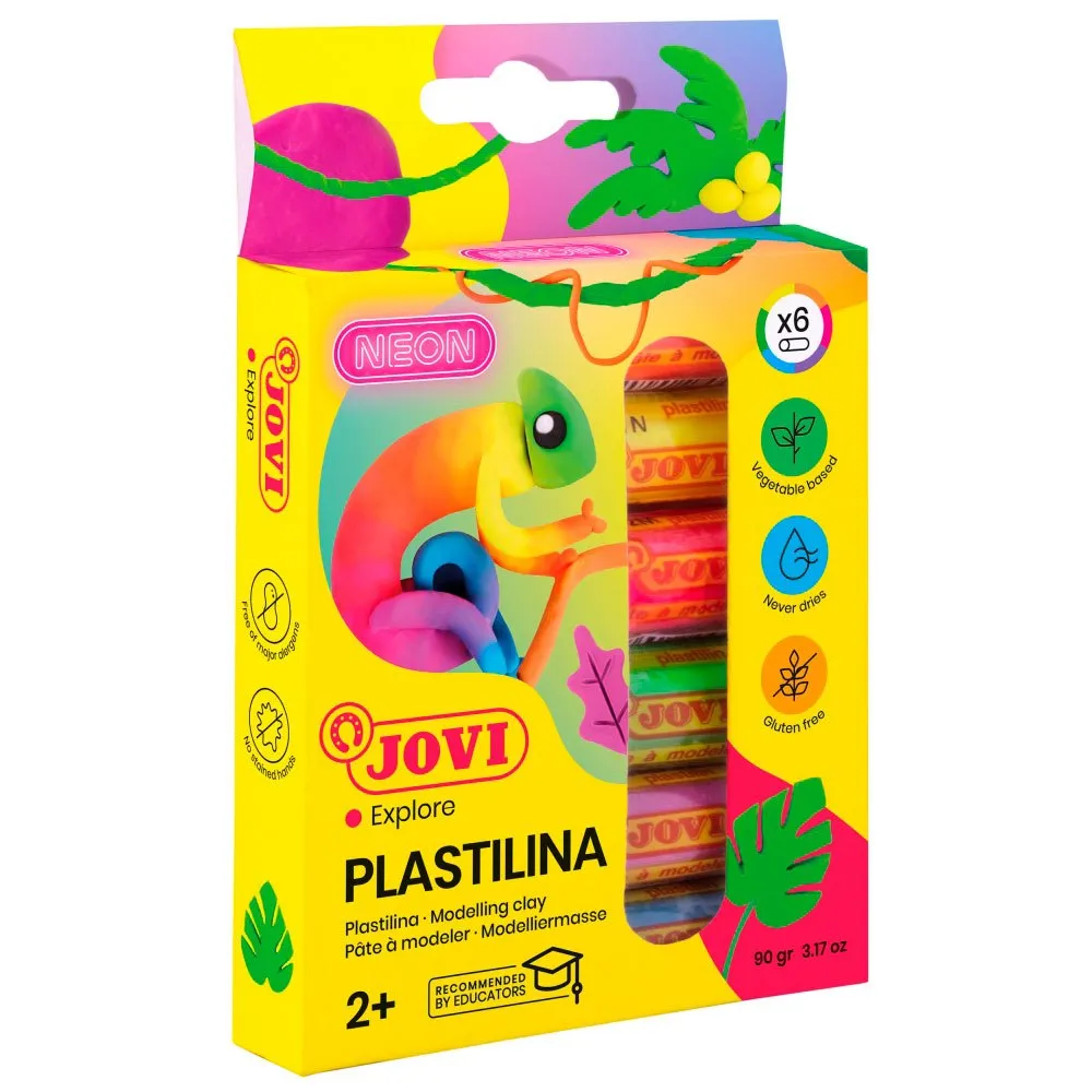 Estuche 6 Barras Plastilina Neon Jovi 1 Estuche 6 Barras Plastilina Neon Jovi