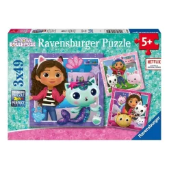 Ravensburger Puzzle 3X49 Piezas Casa De Gabby