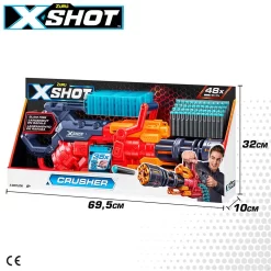 X-Shot Pistola Lanzadora De Dardos Excel Crusher -Juguetería x shot pistola lanzadora de dardos excel crusher 6